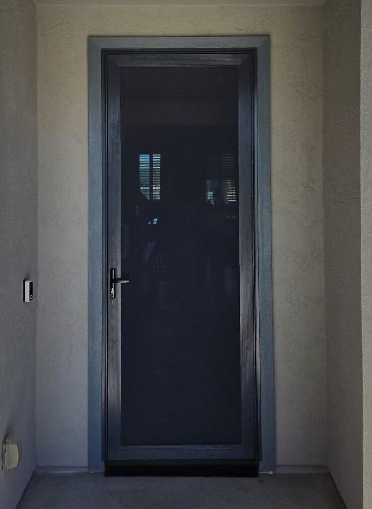 Paramount security screens installed on an Arizona home